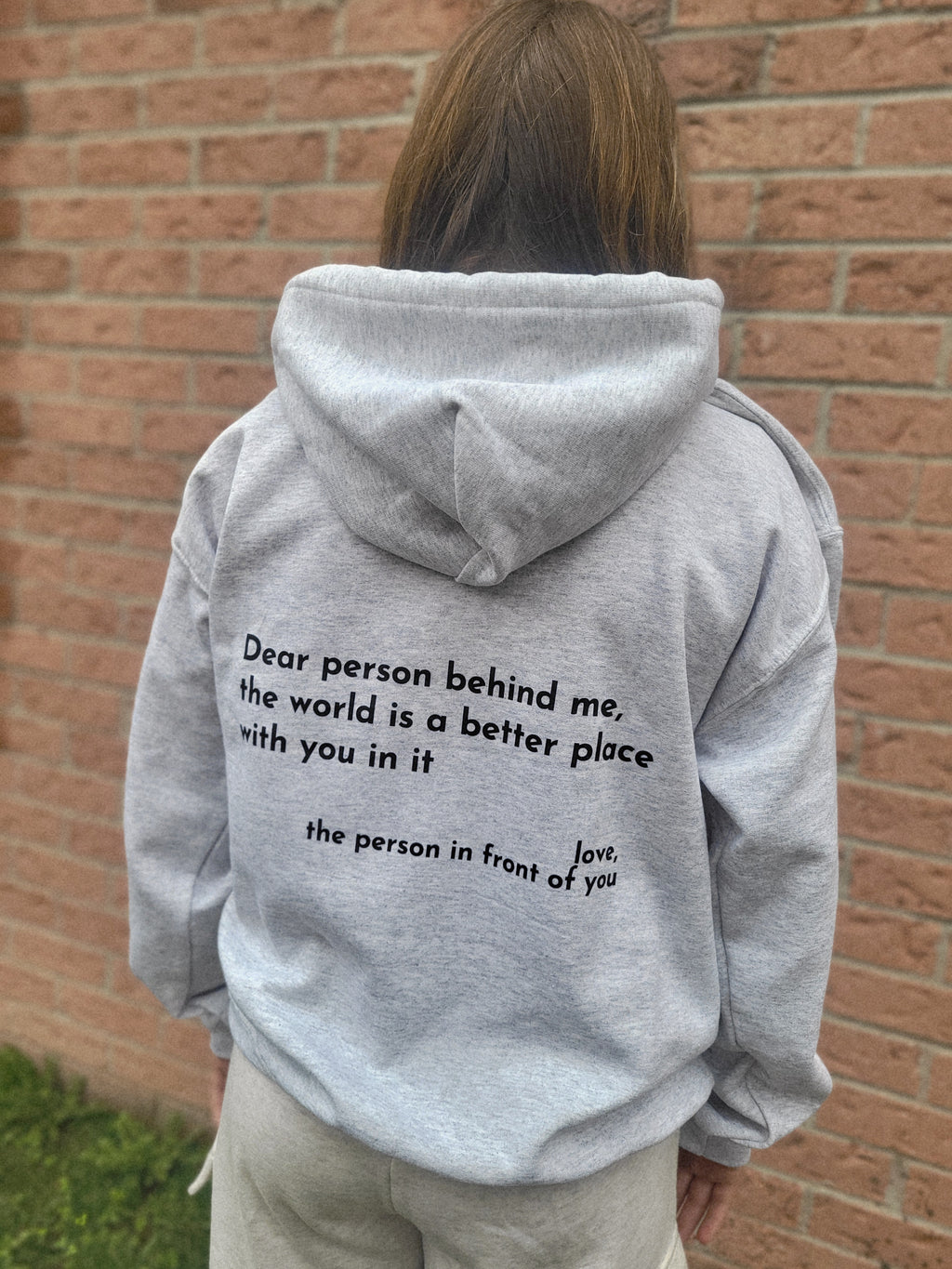 YOU ARE ENOUGH HOODIE - ASH