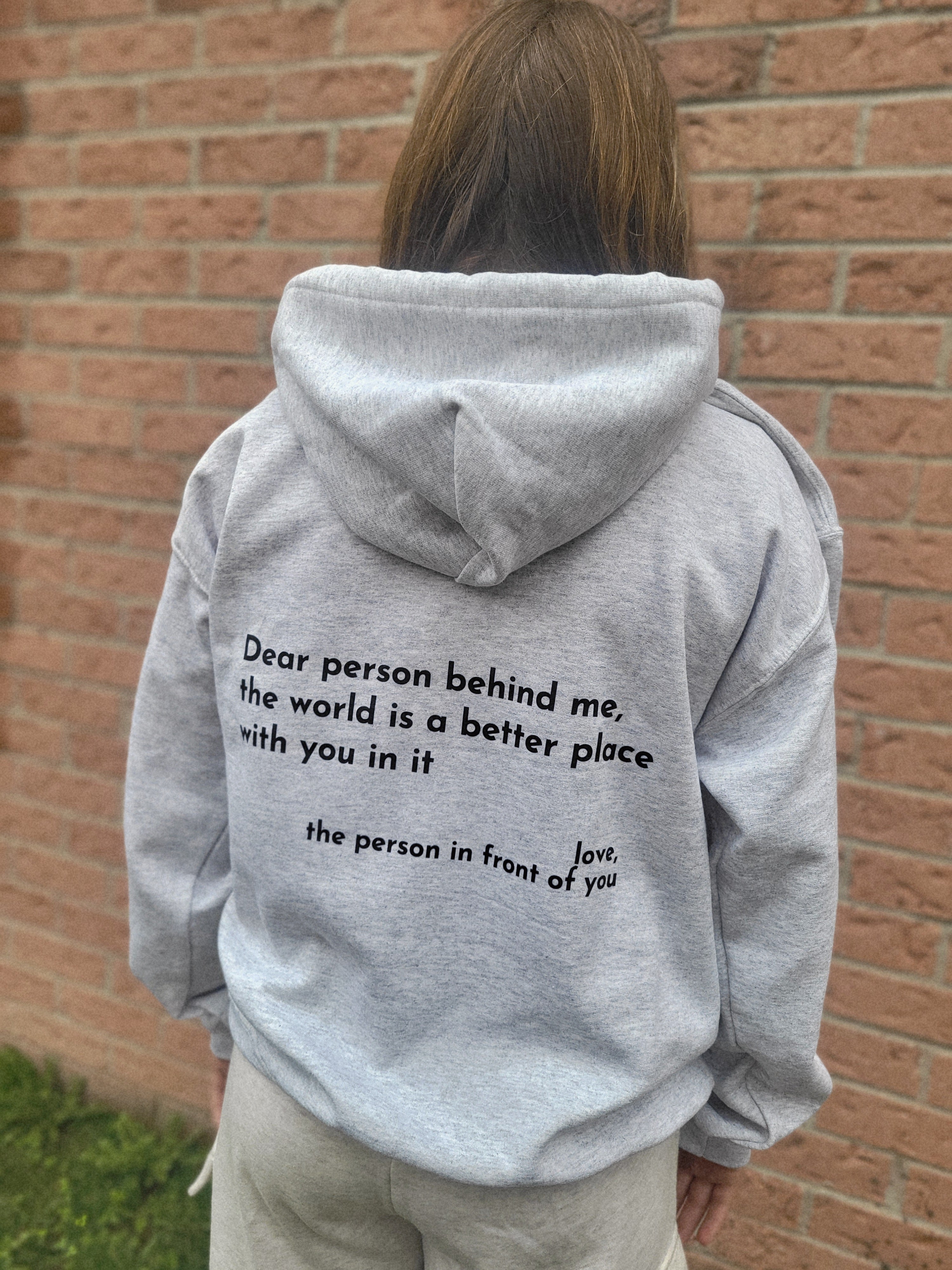 YOU ARE ENOUGH HOODIE - ASH